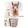 SET: LAMA Windlicht & Sekt 11%(0,2l) Voll sch&ouml;n, dass es Dich gibt