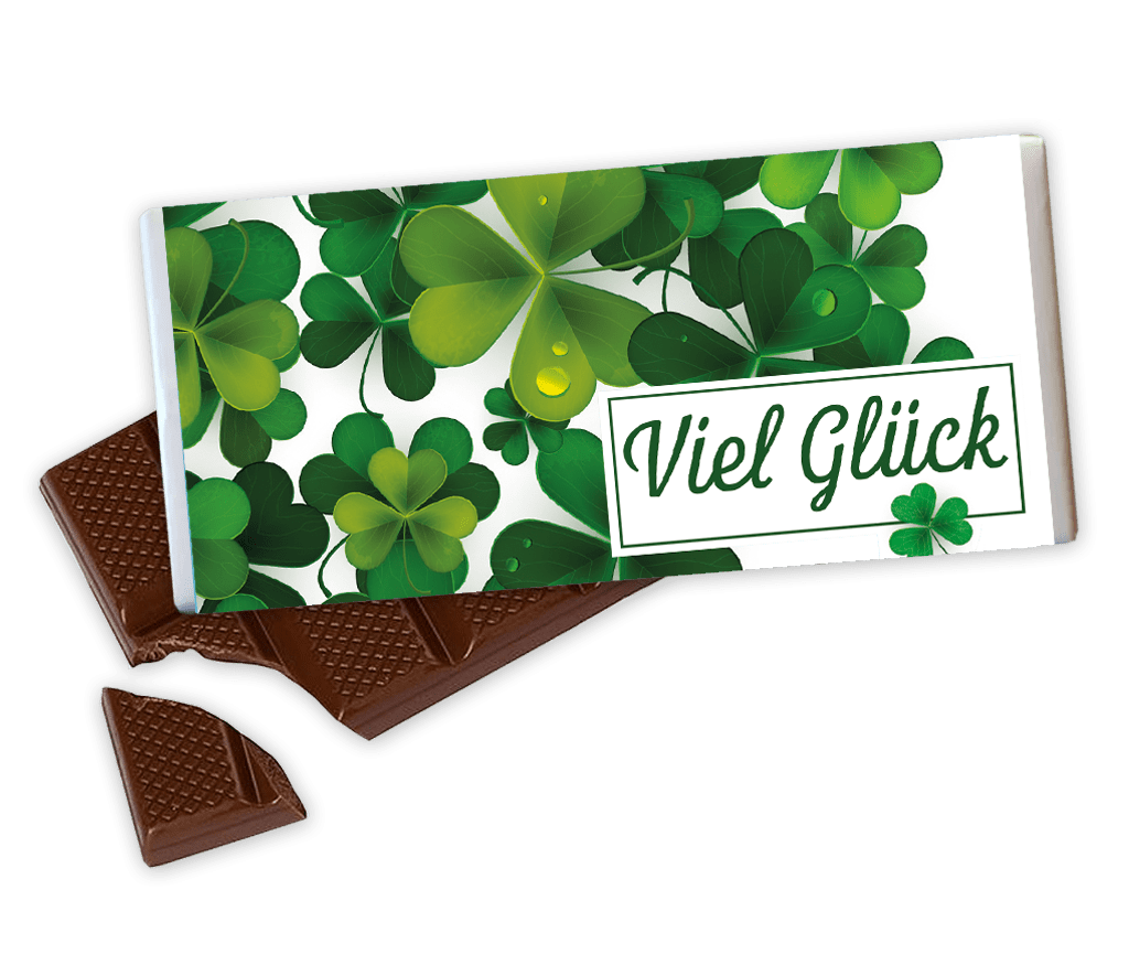 Schokolade "Viel Glück" 