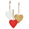 SET: Anh&auml;nger Herz aus Holz (3 Farben)