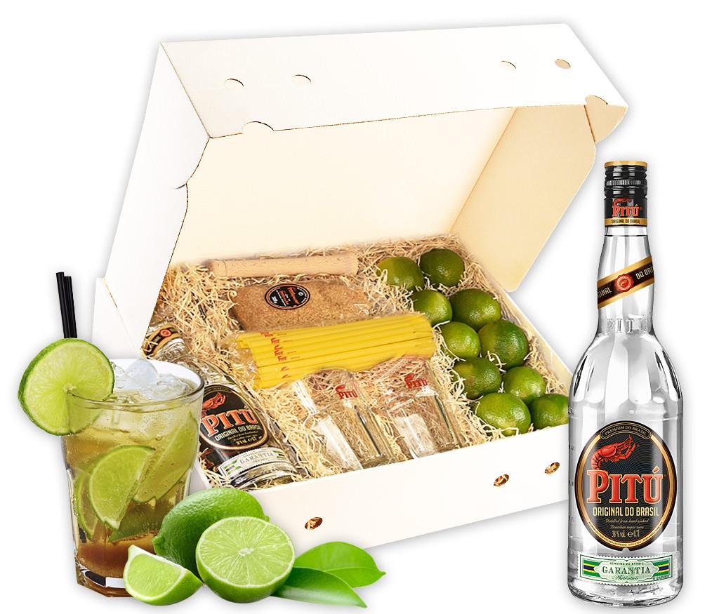 Cocktailbox Caipirinha als Starterset mit allen Zutaten und Zubehör für das Highligt auf der nächsten Party