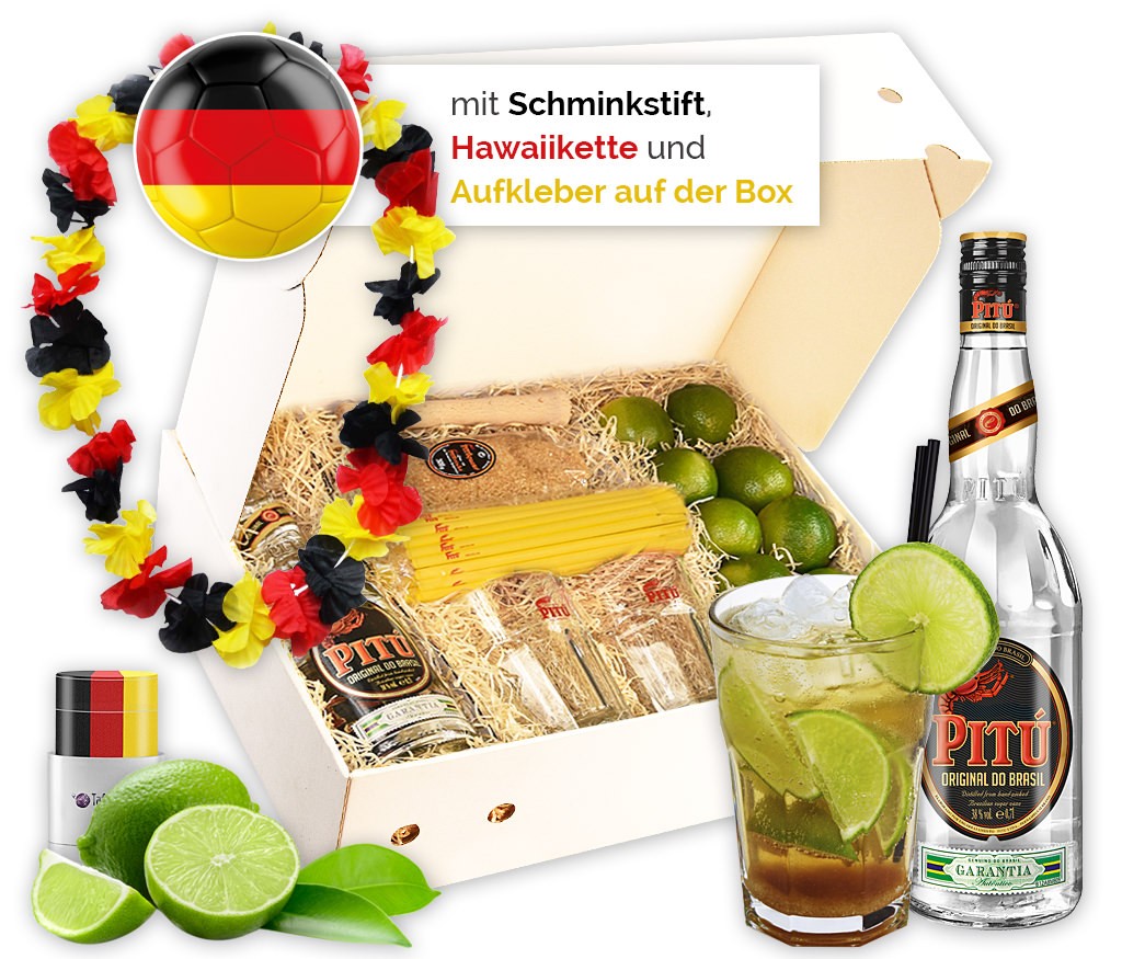 Cocktailbox Caipirinha als Starterset mit allen Zutaten und Zubehör für das Highligt auf der nächsten Party