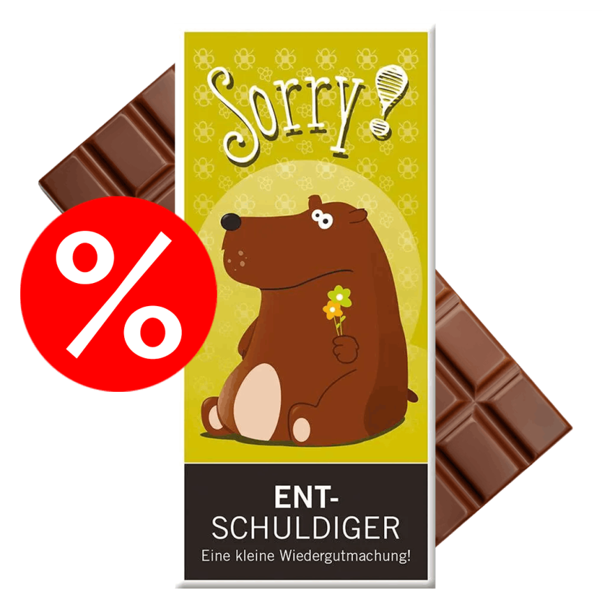 Schokolade "Sorry" Entschuldiger (100g)