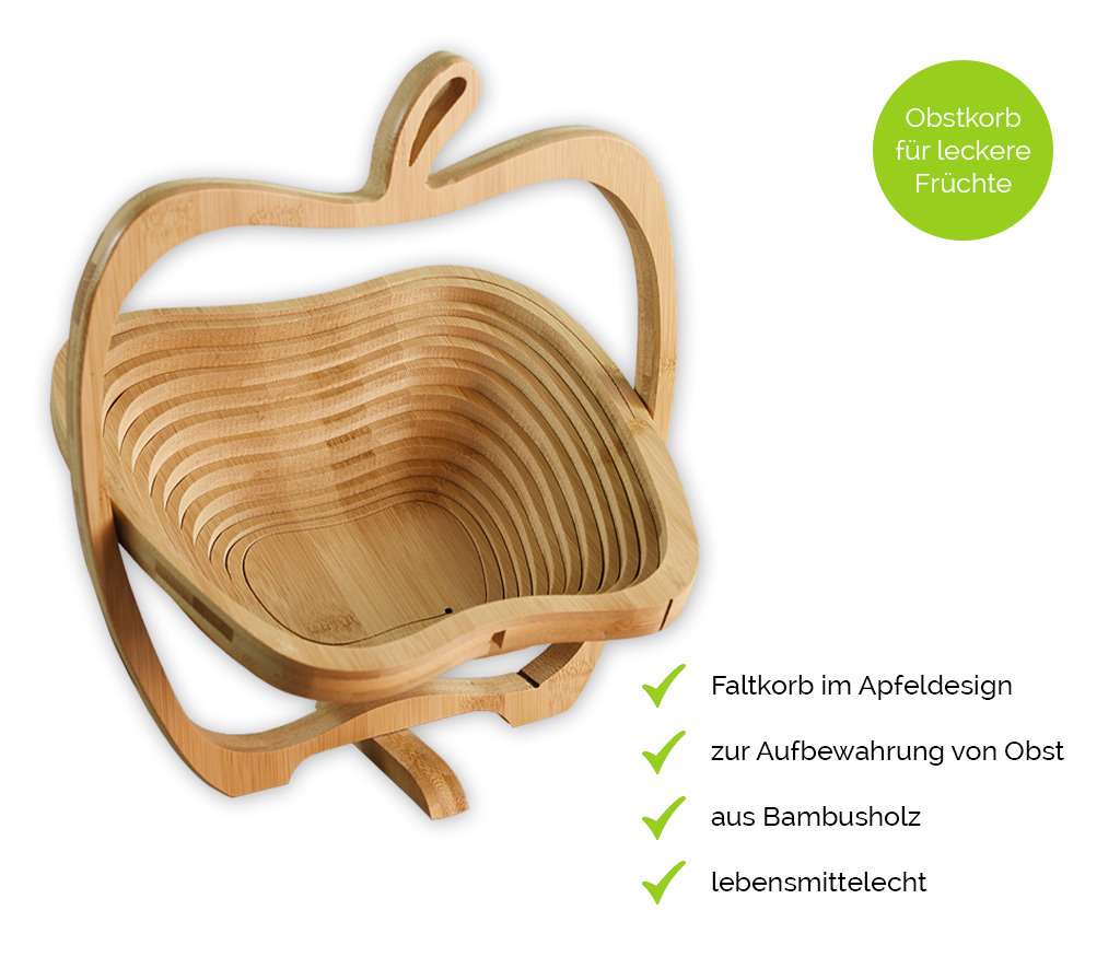 Obstkorb Holzapfel | Geschenk | Präsentkorb