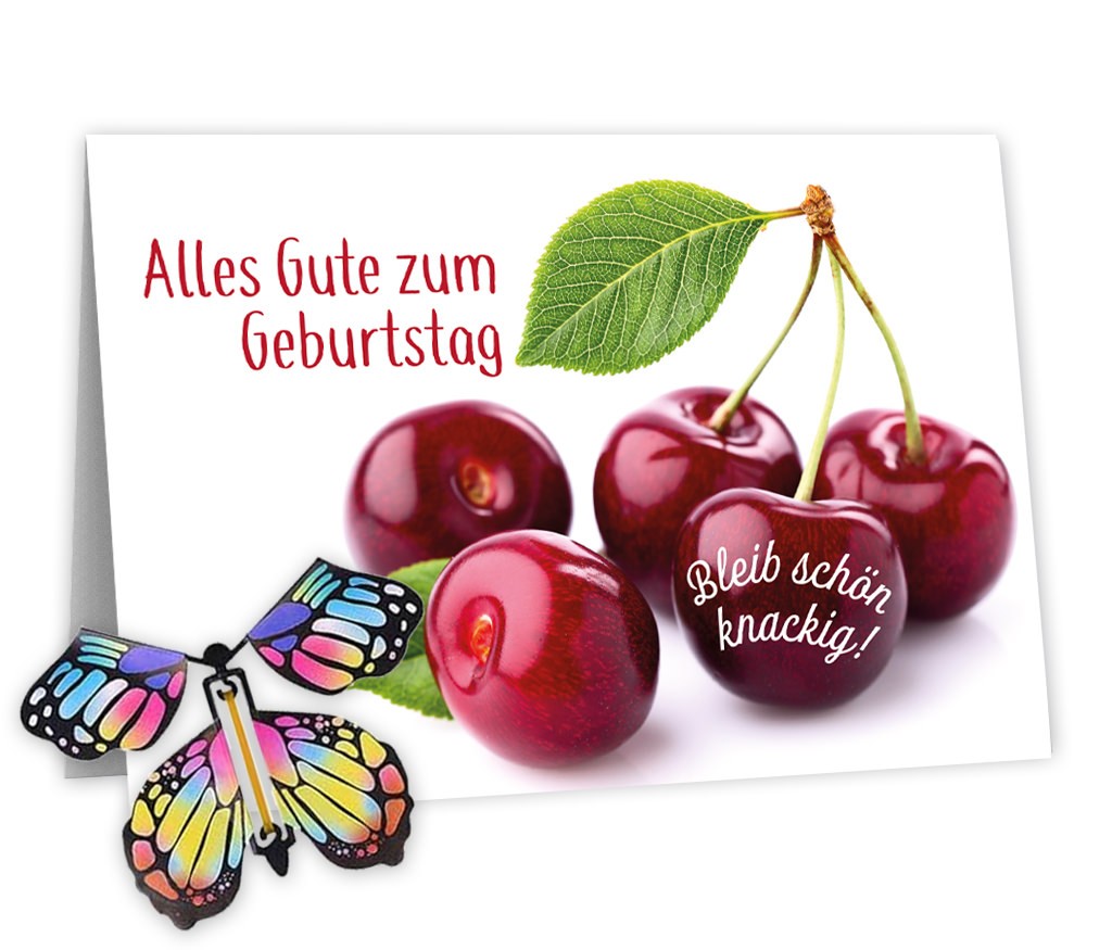 Grußkarte für knackig frische Geburtstagswünsche